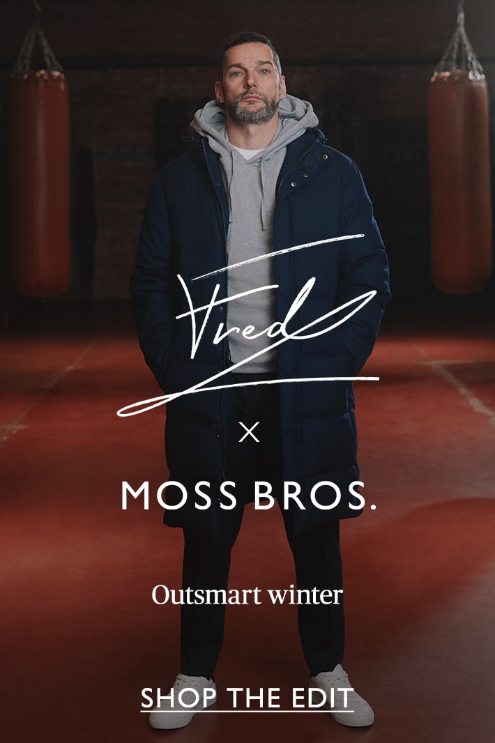 moss bros wool coat